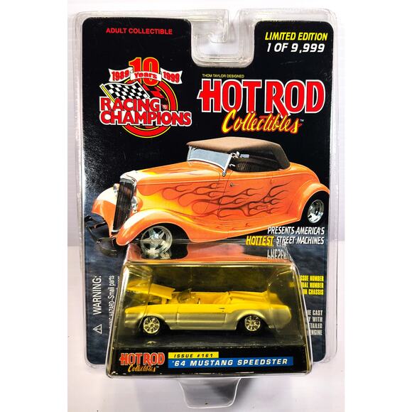 Racing Champions Hot Rod Collectibles Issue #161 '64 MUSTANG SPEEDER, See Pics! - Picture 1 of 3